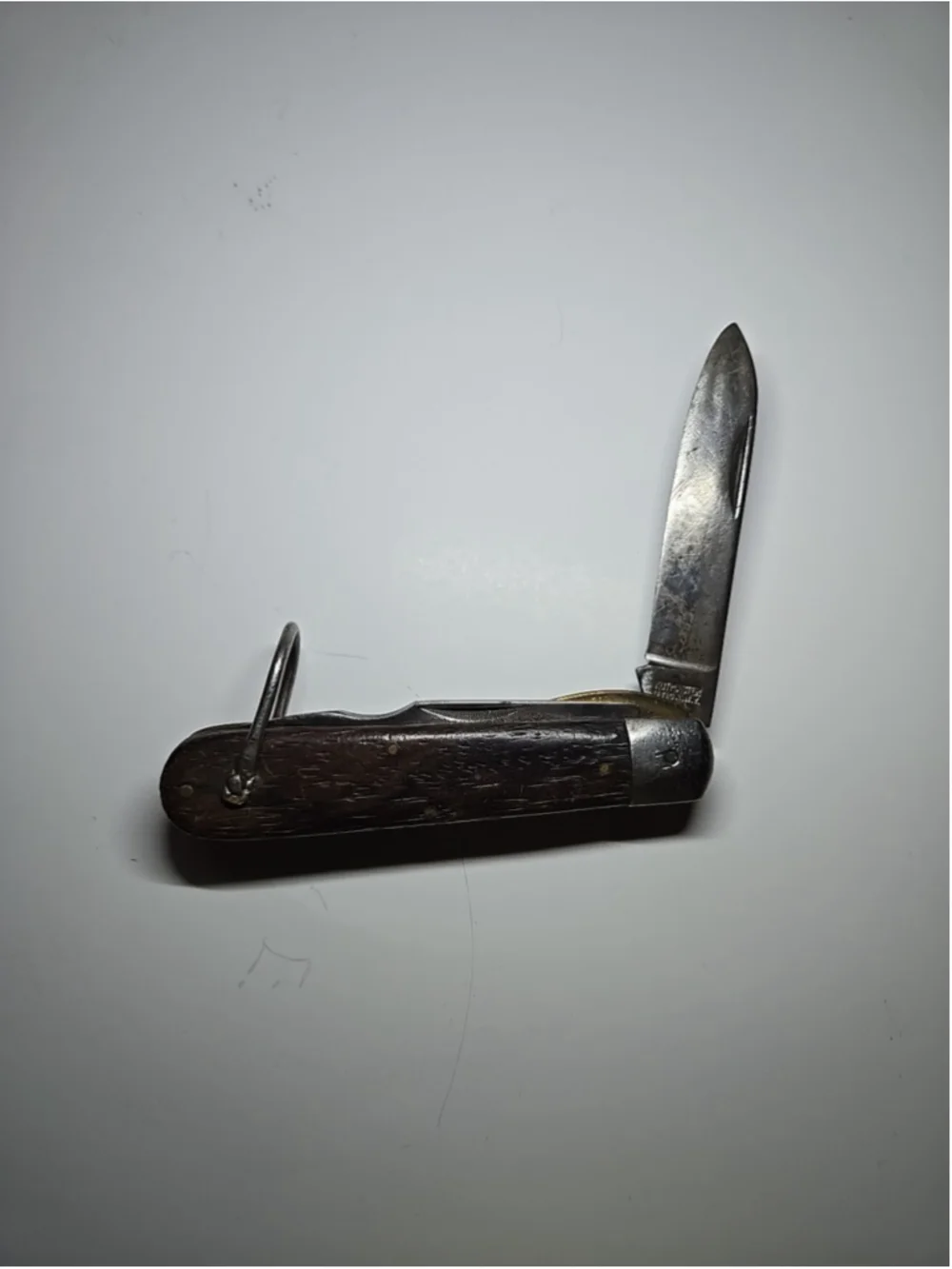 Vintage KUTMASTER UTICA NY MADE IN USA Wood Handle US Army WWII Folding Knife